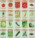 Set of 20 of Our Favorite Premium Variety Current Year Vegetable Seeds - Great for Gardening by BlackDuckBrand