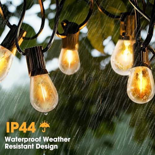 GvvooHome Outdoor String Lights, 50FT LED Waterproof Patio Lights - Image 3