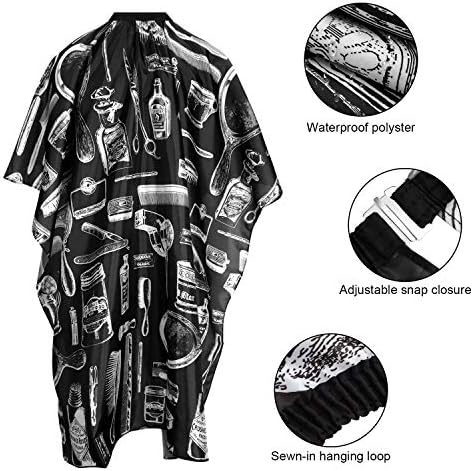 SATINIOR 4 Pcs Barber Capes Hair Salon Cutting Cape for Hair Stylist - Image 4