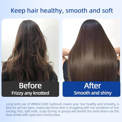 Detangling Hair Brush for Wet & Dry Hair (Blue) - Image 7