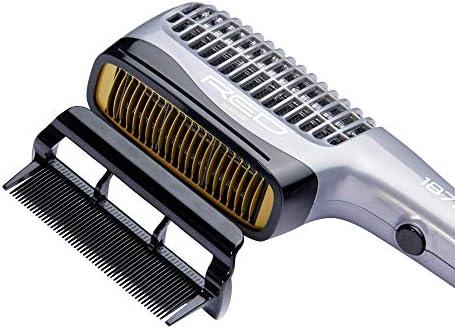 Red by Kiss 1875 Ceramic Ionic Hair Styler, Blow Dry Comb with 3 Attachments Including Detangler Pik, 4 Heat Settings & Cool Shot for Fast Drying, Straightening & Silk Press on All Hair Types - Image 5