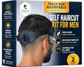 247 Groomed Self Haircut Kit for Men, Neckline & Fade Guide, 2-Piece by 247Groomed