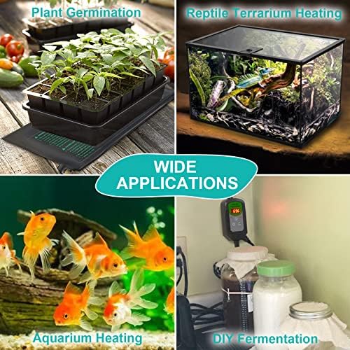 Seedling Heat Mat 4 Pack, MET Certified Heating Mat for Plants Grow Seed Starting Greenhouse, Waterproof Durable Germination Warm Hydroponic Heating Pad - Image 2