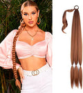 34'' Ponytail Extension with Hair Tie Straight Wrap Around Hair Extensions by LyoRuSi