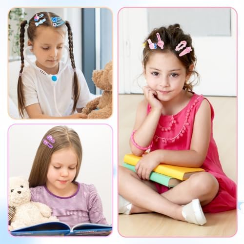 56 pcs Girl Hair Clips Cute Clips for Toddler Girls Hair Accessories for Kids Rabbit/Flower/Bow Colorful Patterns - Image 7