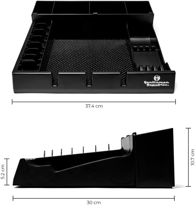 Gentlemen Republic Barber Station Organizer - Multi-Compartment, Black - Image 4