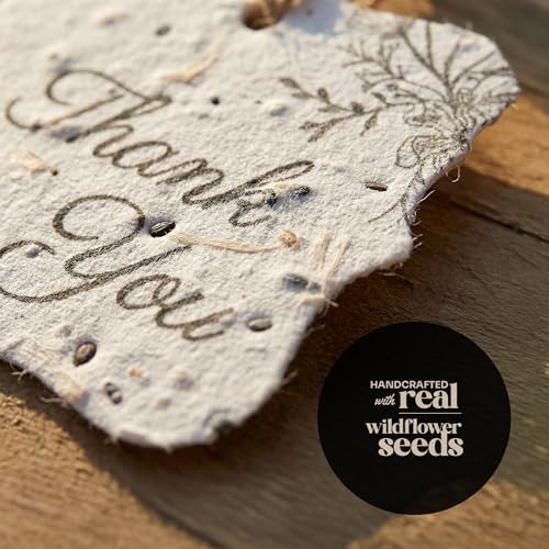 50 Plantable Thank You Seed Paper Tags with Wildflower Seeds - Image 4