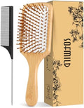 Sofmild Bamboo Hair Brush with Tail Comb, Detangling Paddle Brush by SofmildBeauty