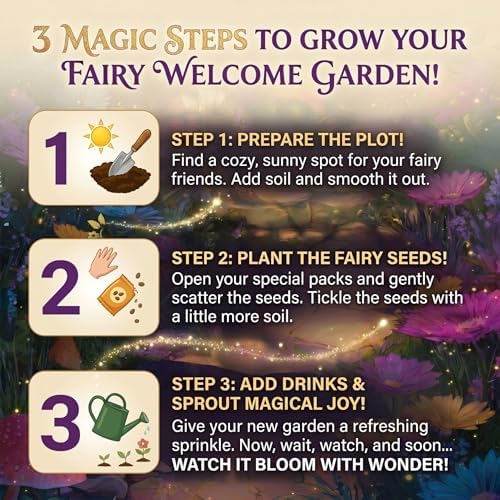 Fairy Garden Seed Kit | 5 Flower Varieties for Pollinators | Indoor,Outdoor - Image 5