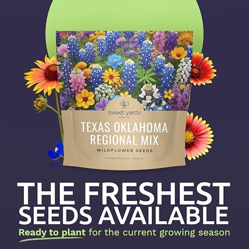 Texas Oklahoma Wildflower Seeds Mixture - Bulk 1 Ounce Packet - Over 15,000 Native Seeds - Open Pollinated and Non GMO - Image 2