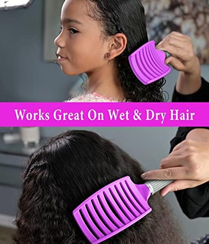 Detangling Brush for Women & Kids, Wet & Dry Hair, All Hair Types - Image 6