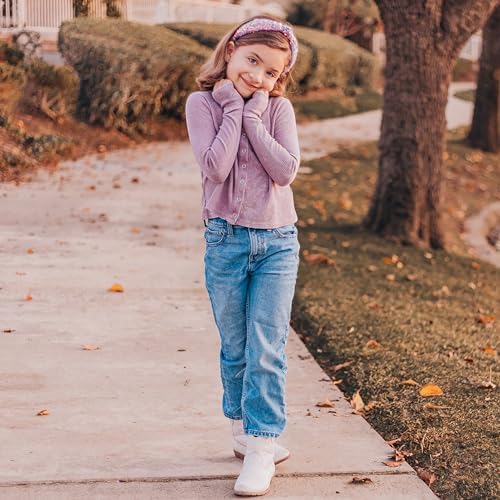 FROG SAC Sequin Knot Headband for Girls, Purple Knotted Hair Bands Accessories for Kids, Sparkly Iridescent Little Girl Headbands, Cute Fashion Hairbands for Tweens Stocking Stuffers for Children - Image 7