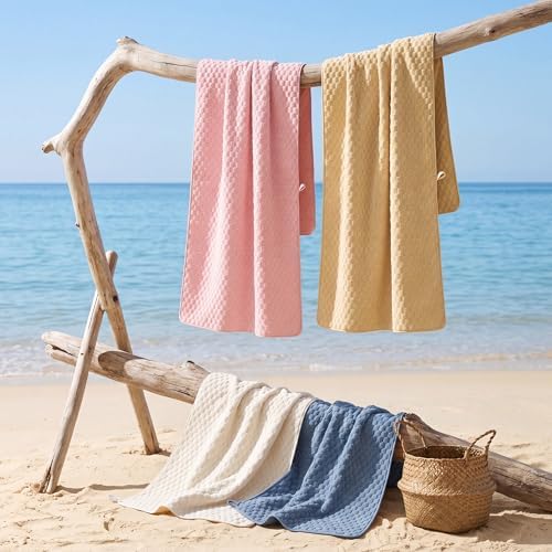 REDKISS 4 Pack Microfiber Bath Towels, Quick Dry, Super Soft, 27"x55" - Image 6
