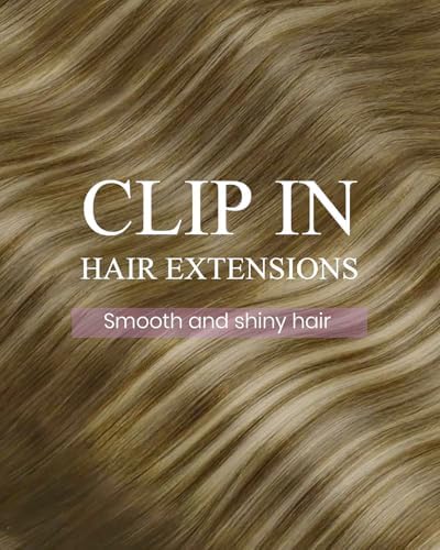 LaaVoo Human Hair Clip In Extensions, For Prom, 18 Inch - Image 4