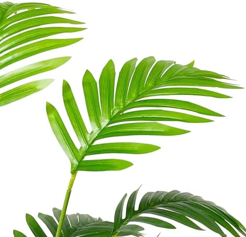 Artificial Plant in Pot Fake Tree Trunks Leaves Faux Potted for Indoor Outdoor Modern Decoration Home Office Living Room Bedroom Balcony Housewarming Gift (80cm Tall Palm) - Image 6