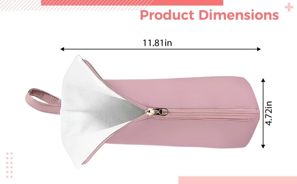 Curling Iron Travel Bag with Hanging Hook and Zipper, Heat Resistant Styling Tools Pouch, Waterproof and Dustproof Organizer for Hair Straightener, Portable Carrying Case for Travel - Image 2