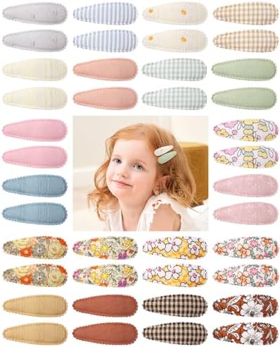 doboi Toddler Hair Clips for Girls Baby Barrettes-40PCS Striped Floral by doboi