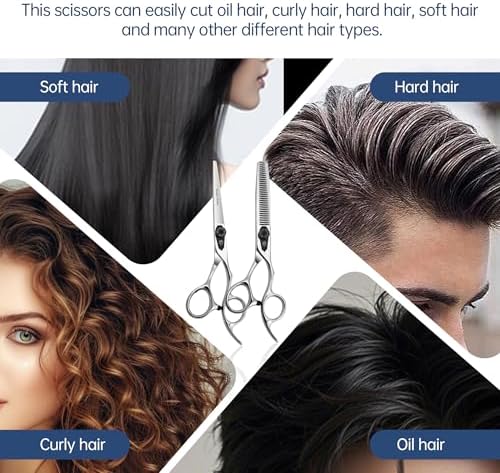 Professional Hair Cutting Scissors, 6.0 inch, Suitable for All Hair Types (SET) - Image 6