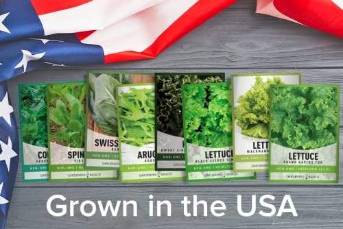 Gardeners Basics Leafy Greens Seeds for Planting, 8 Heirloom Varieties - Image 7