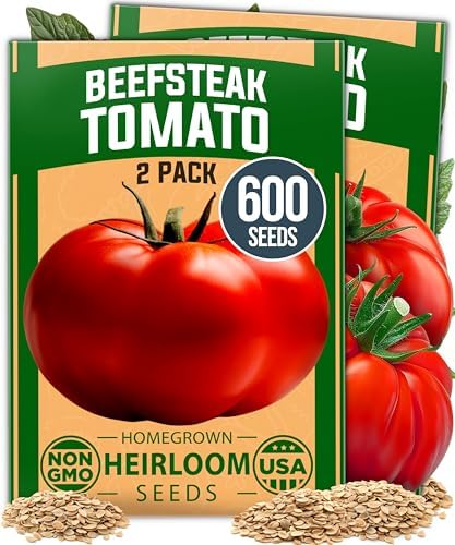 HOME GROWN Vegetable Seed Bundle - Beefsteak Tomato (600+), Organic Marketmore Cucumber (200+), Contender Bush Bean (28+) & Sweet Banana Pepper (94+) Seeds - Image 2