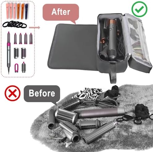 Hair Tools Travel Bag with Heat Resistant Mat Hair Styling Accessories Storage Case for Hair Dryer Flat Iron Straightener Curling Iron Haircare Accessories Travel Essentials for Women - Image 5