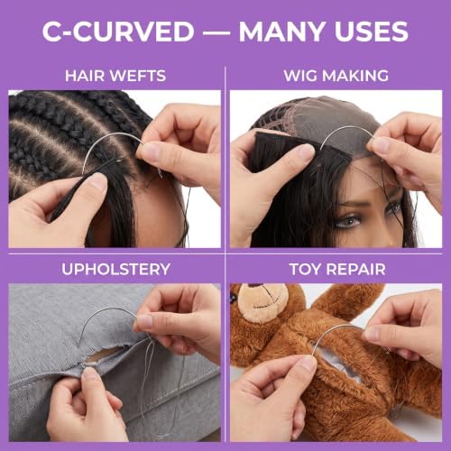My Hair Tools Hair Extension Tools Set Scissor, Clips and Sew-In Needle - Image 7