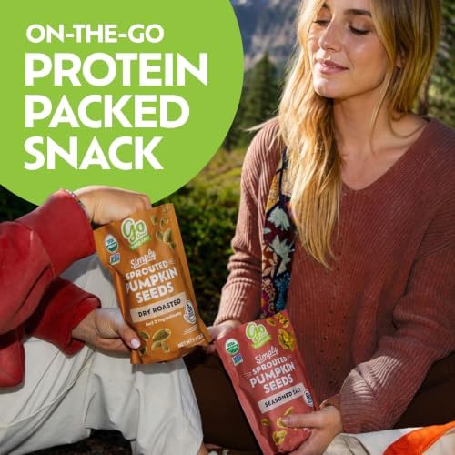Go Raw Organic Sprouted Pumpkin Seeds - Sea Salted Pepita Snack - Image 5