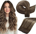 Full Shine Genius Weft Hair Extensions Human Hair 16 Inch 50G by FullShine