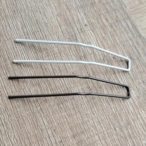 U Shaped Hair Pins for Buns, Bobby Pins for Women, Strong Thick Ballet Bun Hair Pins, Spring Steel Hair Styling Pins for Long Thick Hair, Dance, Updos and Bridal Hair, 12 Count 2.5 inch, Silver - Image 6
