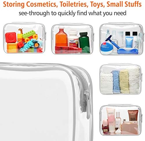 PACKISM Clear Makeup Bag for Travel - TSA Approved Toiletry Bag, Grey - Image 4