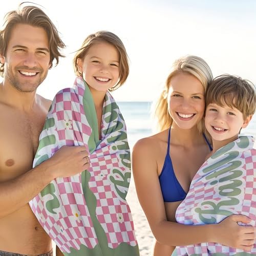 JML Personalized Beach Towel with Name, Microfiber, 35 x 70 in - Image 4