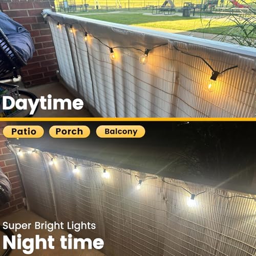 10FT Outdoor String Lights Waterproof LED Patio Lights for Decor - Image 3
