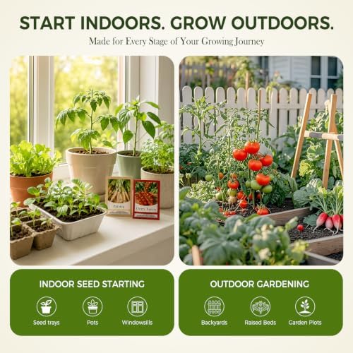 Vegetable & Fruit Survival Seeds Vault Kit, 17,600+ Seeds for Planting 36Pack Heirloom, Non-GMO Varieties Home Garden for Hydroponic, Indoor & Outdoors - Image 4
