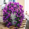 Faux Bougainvillea Artificial Flowers Plants for Outdoors Outside Decoration, 2pcs Realistic Fake Flowers UV Resistant Silk Long Trailing Vines for Front Door Planter Patio Balcony Yard Garden, Mix by INSPRING