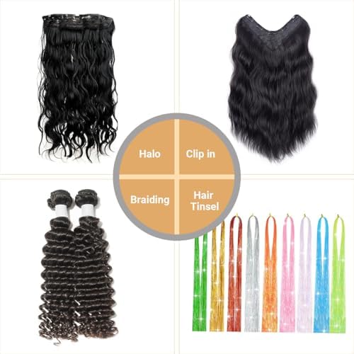 Foldable Hair Extension Hanger Braiding Rack, Rotating Wood Holder, Multi-Hook for Storing Washing Coloring - Image 3