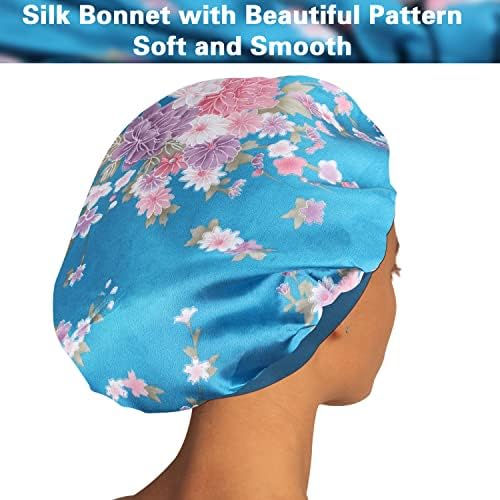 ROYBENS Satin Bonnet Hair Bonnet for Sleeping, Cute Sleep Bonnets for Women - Image 3