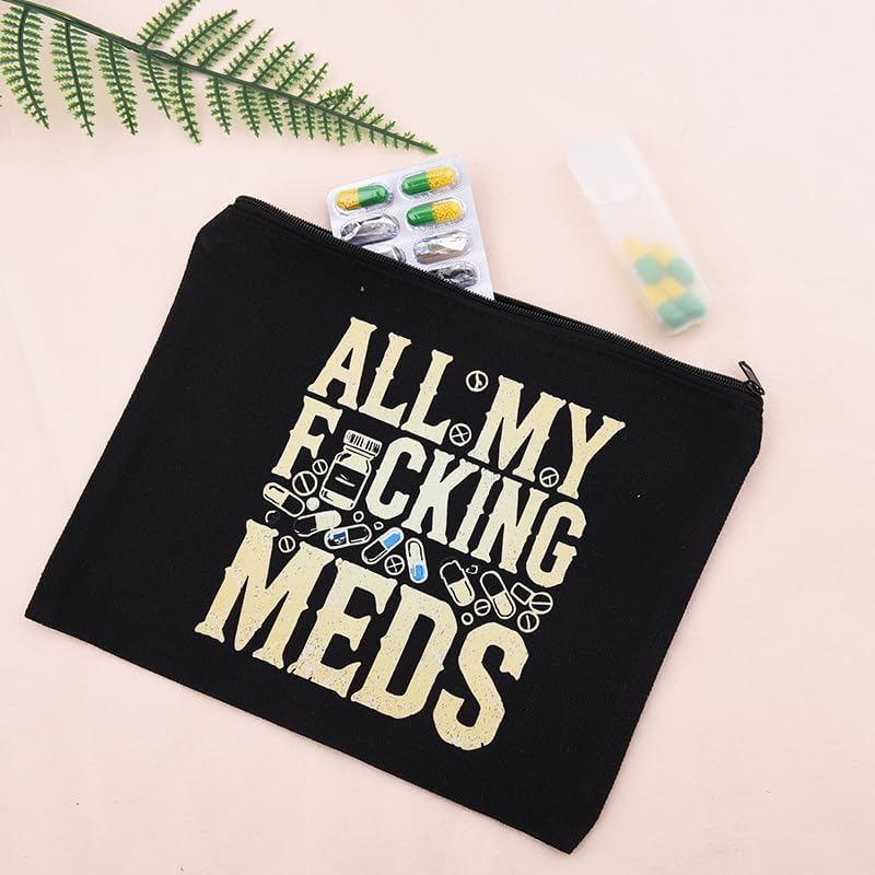 Patient Medication Pouches for Traveling Med Case for Pill Box Storage Container Pharmacy Doctor Medical Funny Novelty Gifts for Physician Nursing Assistant Pharmacist Nurse Makeup Bags for Work - Image 7