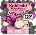SVI 750 Purple Vienna Kohlrabi Heirloom Vegetable Seeds Brassica oleracea by SVI