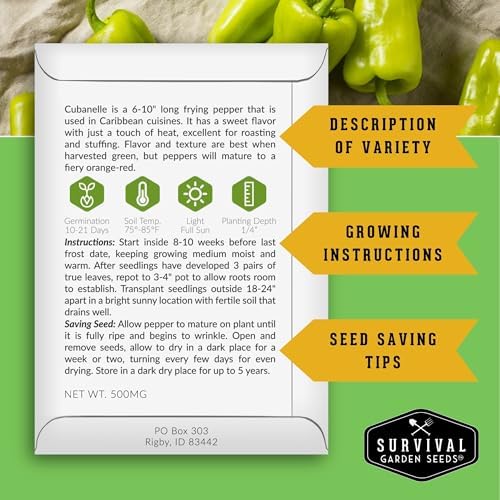 Sweet Pepper Seeds Variety Pack for Planting - Image 2