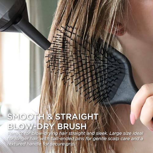 Denman Gentle Paddle Hairbrush for Comfortable Detangling, Blowdrying and Styling - Image 3