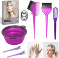 ROOHUA 12 Pcs Hair Dye Kit with Brush, Reusable Home Salon Color Hair Tools by ROOHUA
