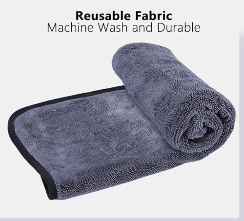 Shiny Cleaning Wipes Cloths, 6Pack Shiny Cleaning Towels, Shower Doors Drying Towels,Car Detailing Cloths Streak Free Glass Window Car Mirror Super Absorben Microfiber Shiny Cleaning Cloths (1L+2M+3S) - Image 6