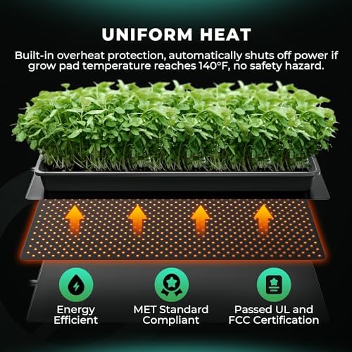 MARS HYDRO 10" x 20.75" Seedling Heat Mat with Thermostat Combo Set - Image 3