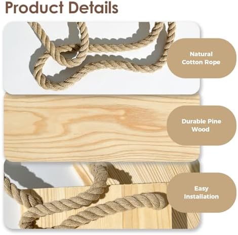 Bamworld Hanging Shelves Plant Hanger Indoor Window Plant Shelves - Image 4