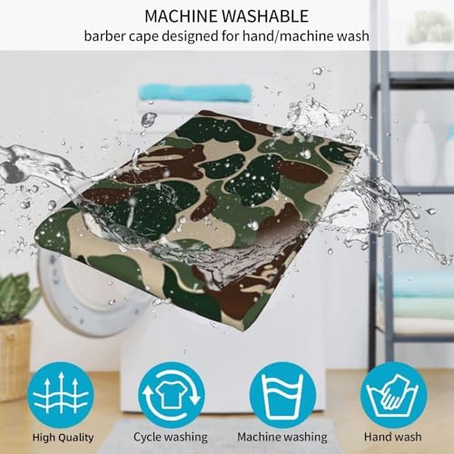 Adult Barber Cape,Camo Camouflage Professional Salon Haircut Capes,Haircut Kit Hairdressing Apron - Image 7