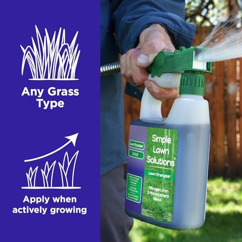 Commercial Grade Lawn Fertilizer with Iron- Liquid Fertilizer Spray- Nitrogen and Iron for Deeper Green Turf- Any Grass Type - Simple Lawn Solutions - Lawn Energizer - 32 Ounce (Pack of 2) - Image 4