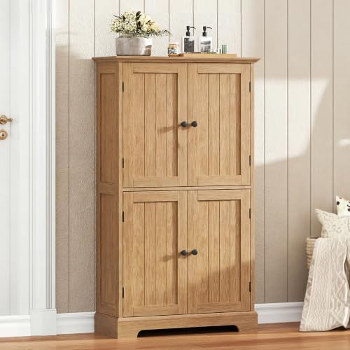ChooChoo Bathroom Floor Cabinet with Adjustable Shelves - Image 2