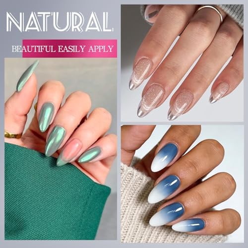 Krofaue 240PCS Almond Nail Tips, Half Matte Soft Gel, 12 Sizes - Image 7