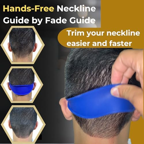 Hands-Free Fade Guide for Men – Silicone Haircut Template for Clippers | Neckline Shaver Guide | DIY Self Haircut Tool (GREY) - Image 3