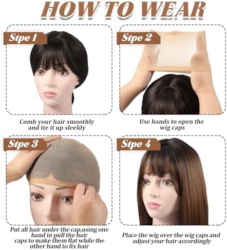 Waydress 400 Pcs Wig Caps Nylon Stocking Caps Elastic Stretchy,Beige - Image 6